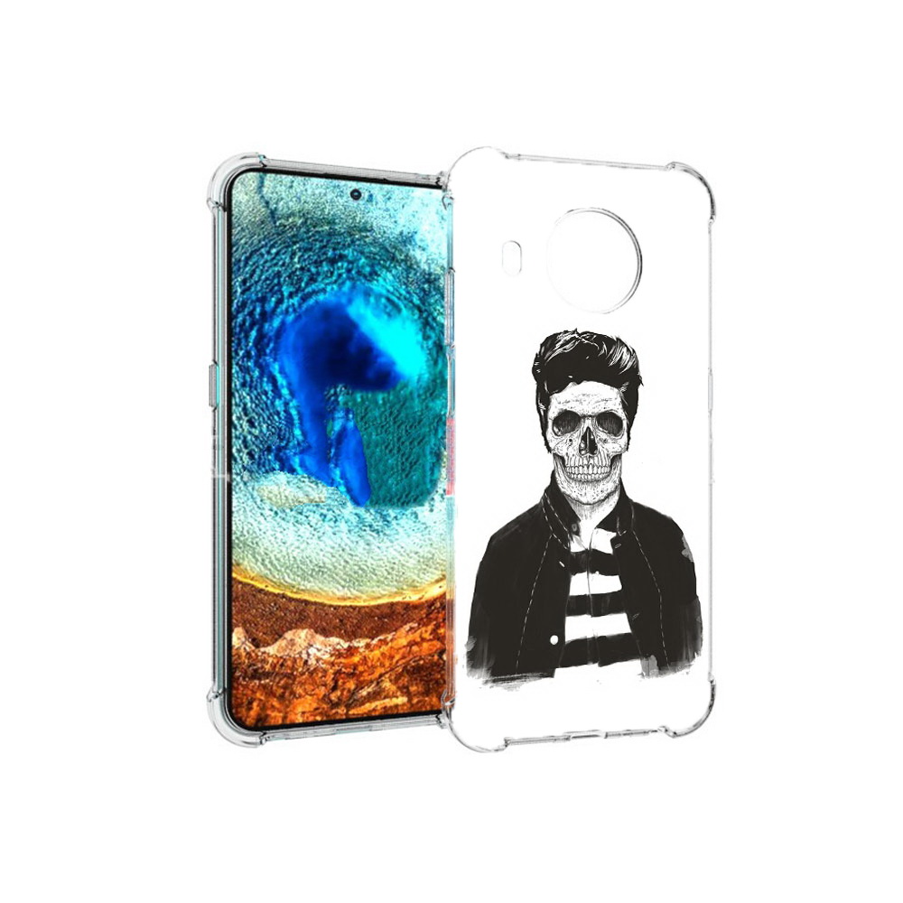 

Чехол MyPads Tocco для Nokia X20 скелет (PT159436.101.604), Прозрачный, Tocco