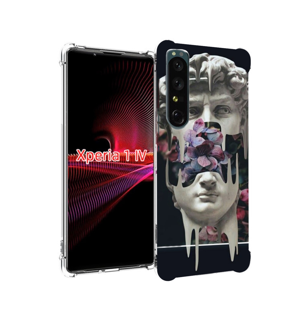 

Чехол накладка MyPads статуя-с-цветами-внутри для Sony Xperia 1 IV, Прозрачный, Tocco