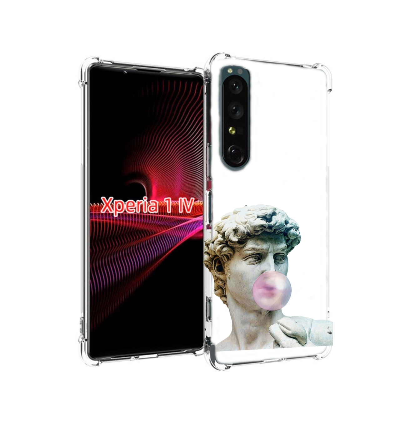 

Чехол накладка MyPads статуя-с-жвачкой для Sony Xperia 1 IV, Прозрачный, Tocco
