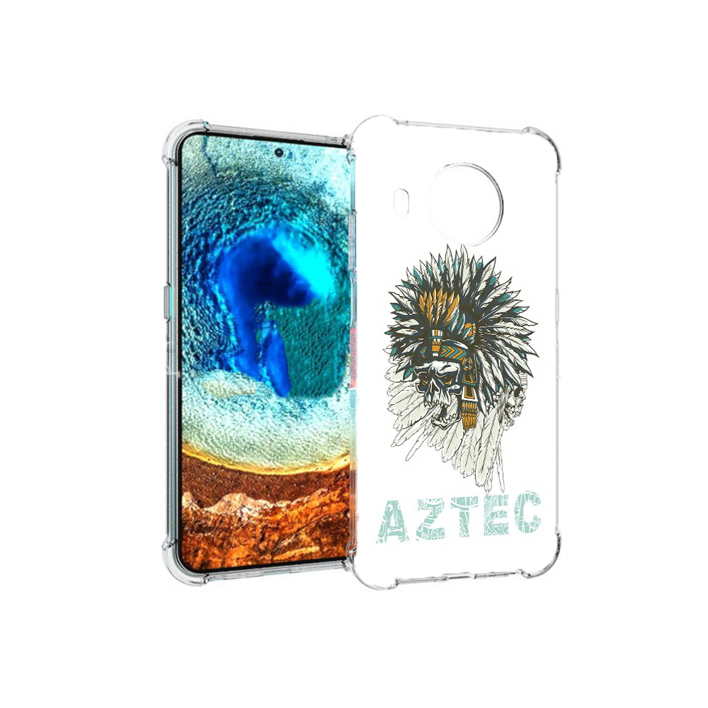 

Чехол MyPads Tocco для Nokia X20 скелет индеец (PT159436.101.602), Прозрачный, Tocco