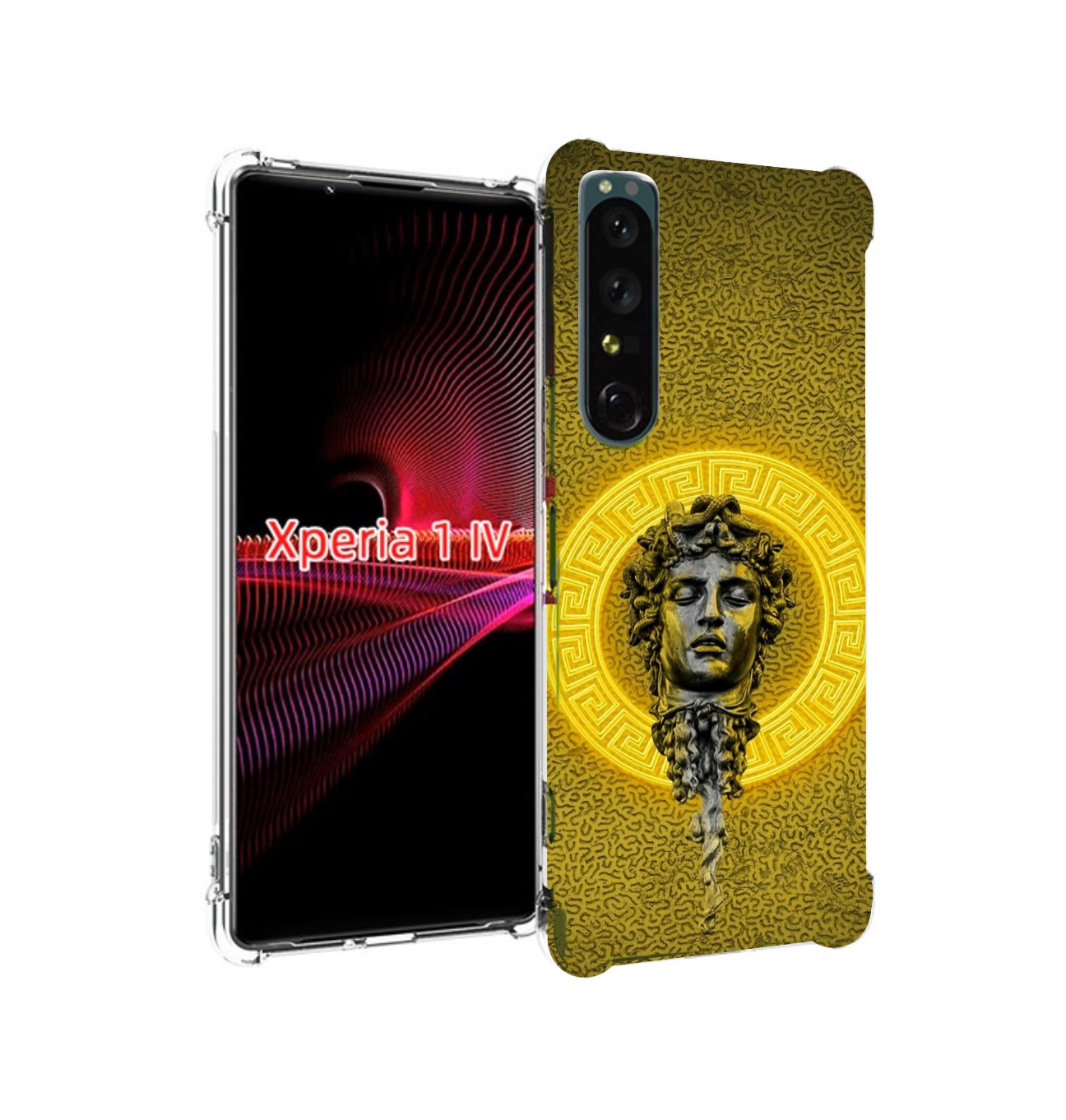 

Чехол накладка MyPads статуя версачи для Sony Xperia 1 IV, Прозрачный, Tocco