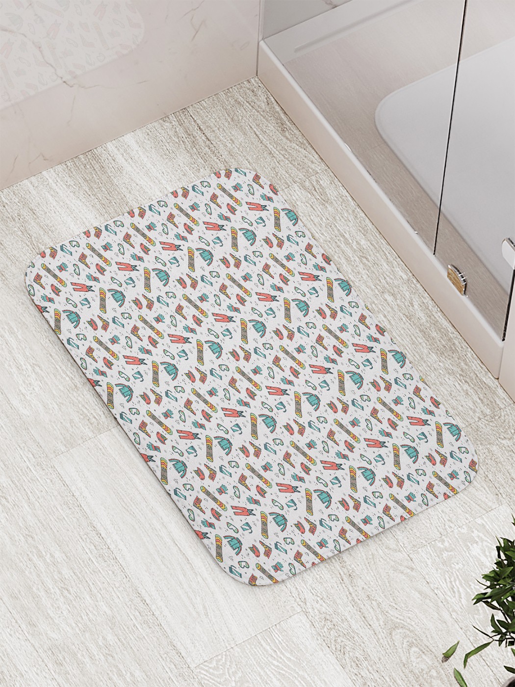 

Коврик противоскользящий для ванной, сауны, бассейна, 77х52 см bath_90728 JoyArty