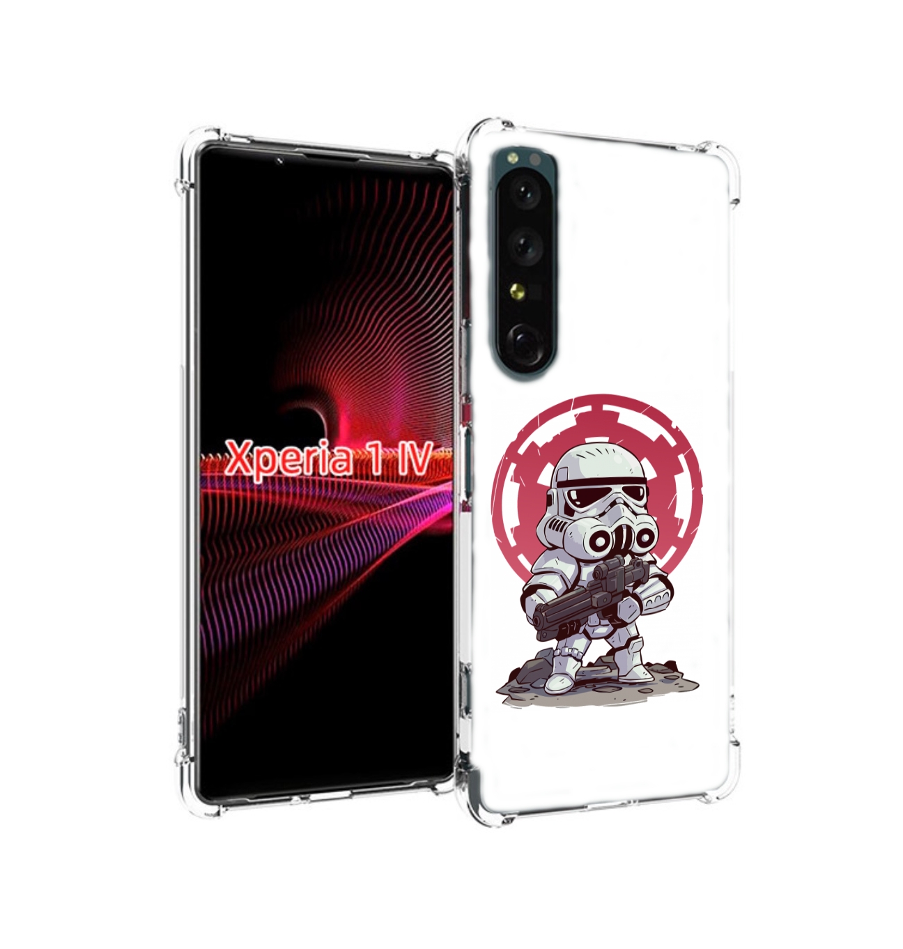 

Чехол накладка MyPads солдат-из-старварс для Sony Xperia 1 IV, Прозрачный, Tocco