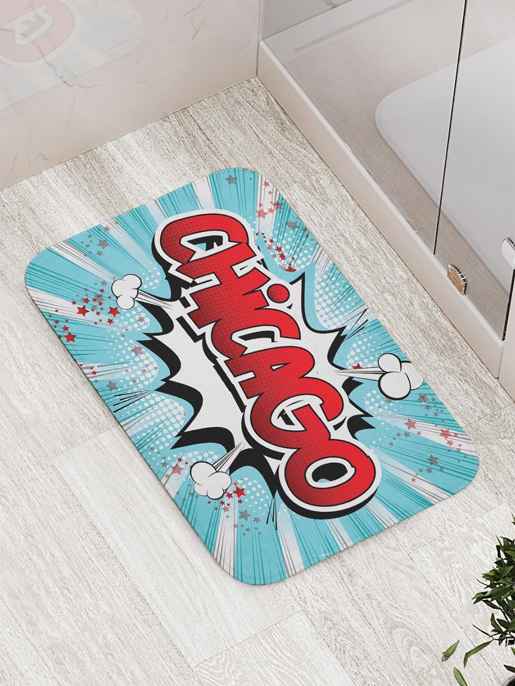 

Коврик противоскользящий для ванной, сауны, бассейна, 77х52 см bath_90594 JoyArty