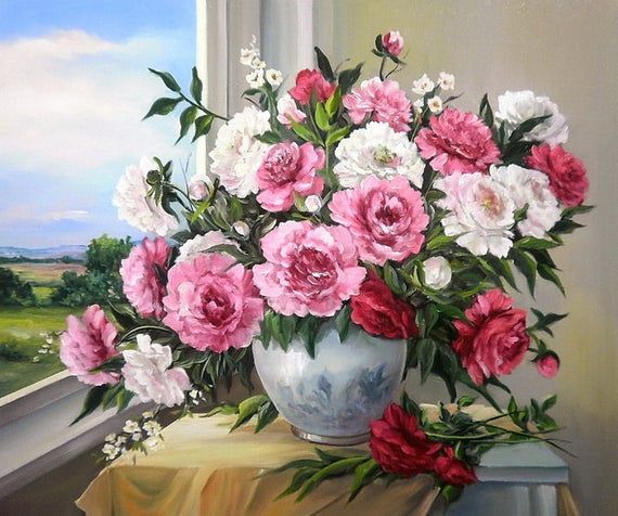 

Картина по номерам "Летний букет", RSB8186, 40х50 см., 24 цвета, Летний букет
