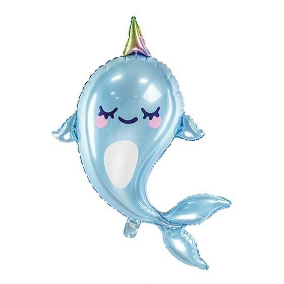 

Воздушный шар PartyDeco из фольги narwhal 53 х 87см