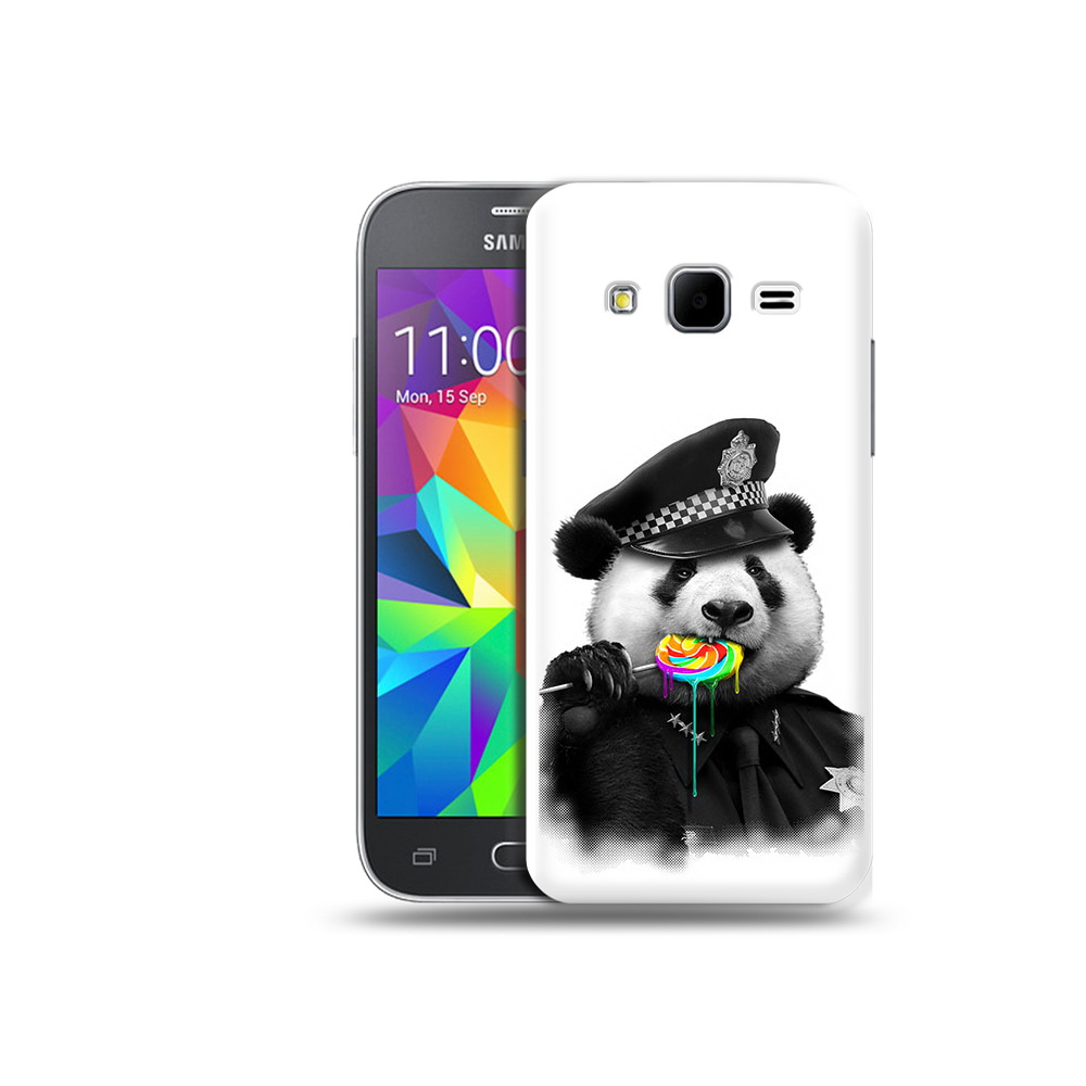 

Чехол MyPads Tocco для Samsung Galaxy Core Prime Панда полиция (PT11933.566.130), Прозрачный, Tocco