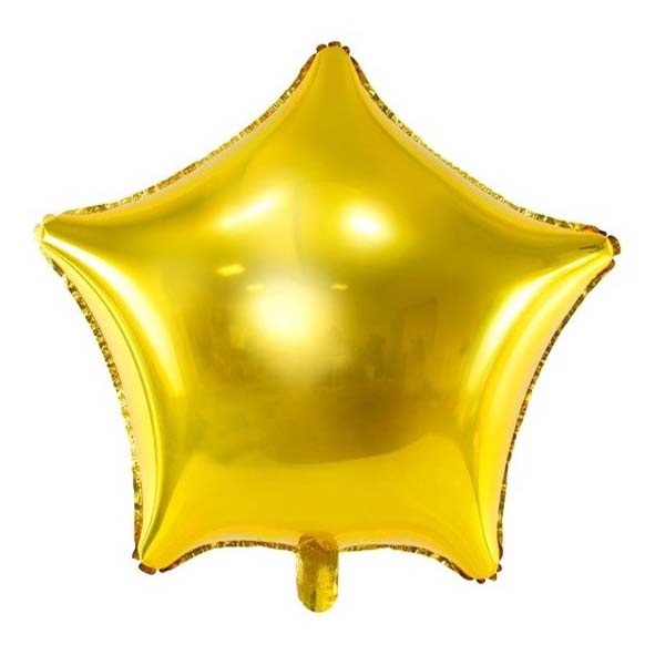

Воздушный шар PartyDeco Звезда фольгированный золотой 48 см