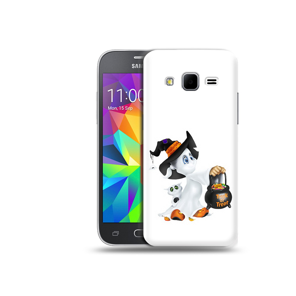 

Чехол MyPads Tocco для Samsung Galaxy Core Prime Маленький призрак (PT11933.566.113), Прозрачный, Tocco