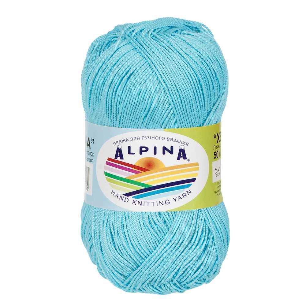 

Пряжа Alpina Xenia №122 светло-голубой, Xenia