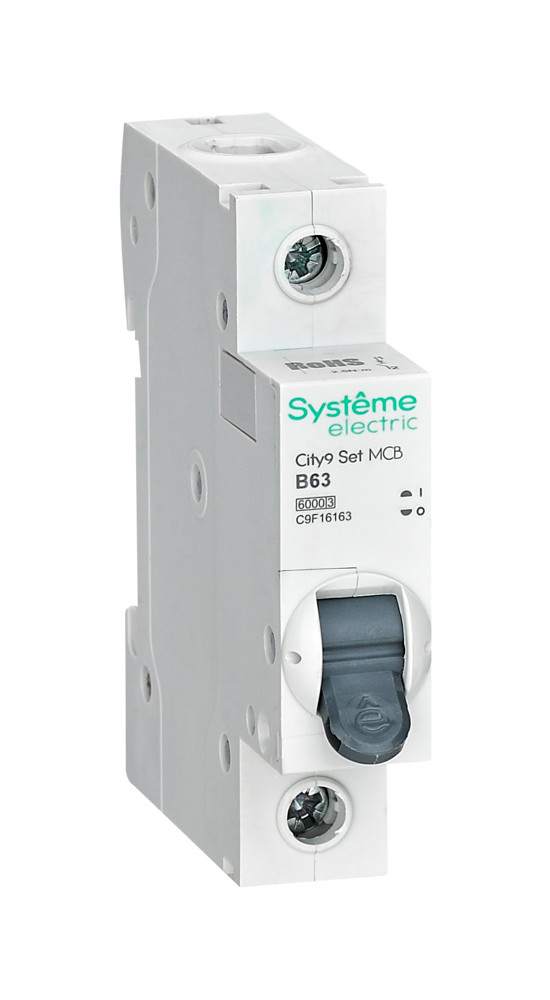 

Автоматический выключатель Systeme Electric C9F16163 1P 63A B 6кА