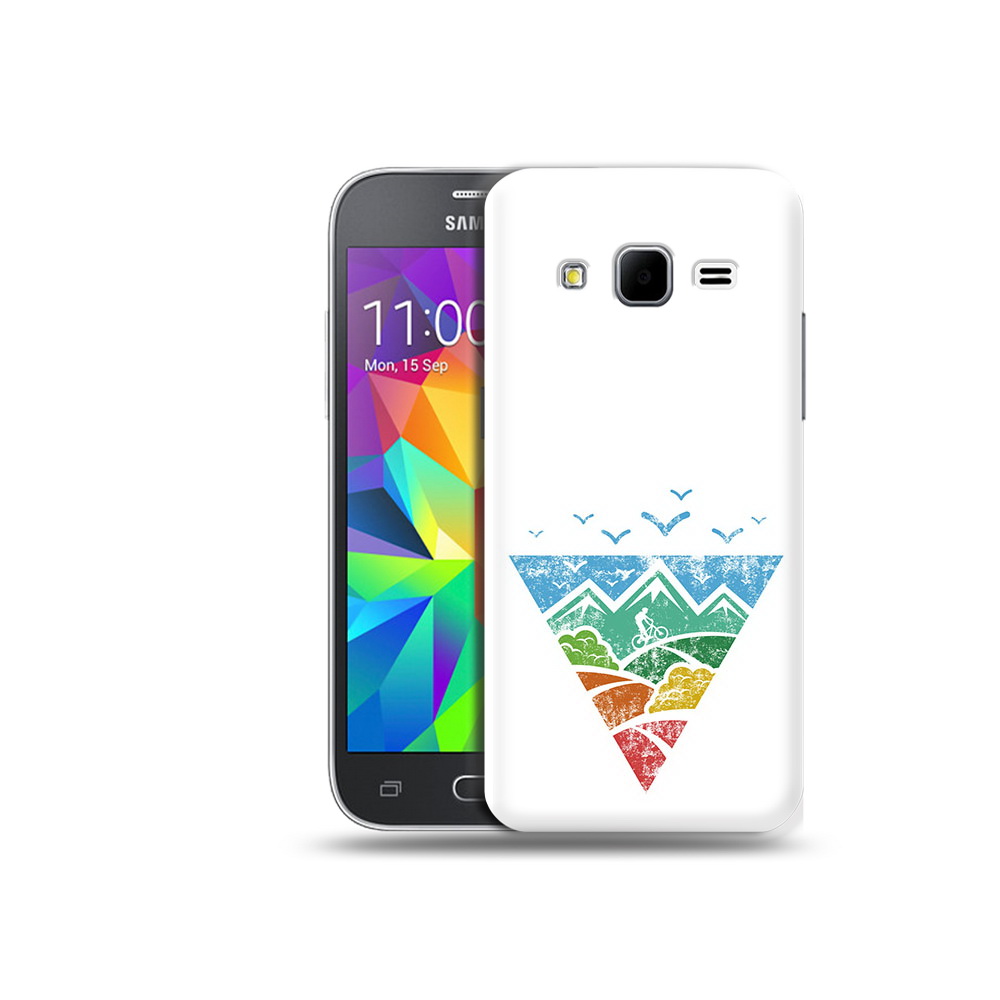 

Чехол MyPads Tocco для Samsung Galaxy Core Prime Лес земля море чайки (PT11933.566.105), Прозрачный, Tocco