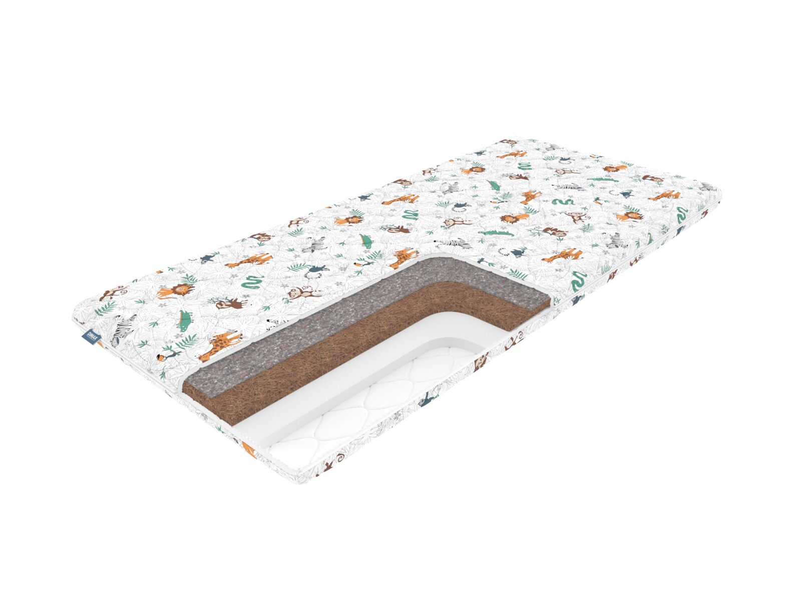 

Матрас Dimax Непоседа ХБ 70х120, Бежевый;белый;серый;серебристый, Непоседа ХБ