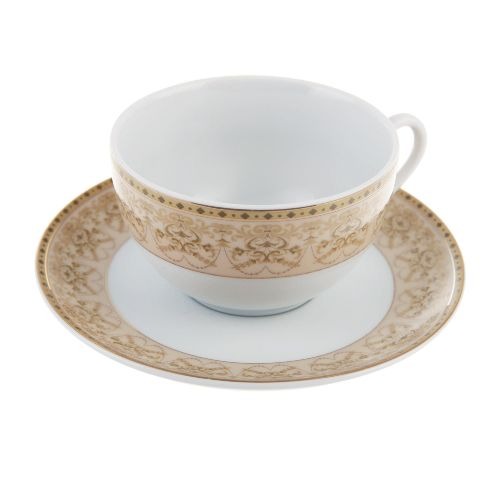 

Чайная пара Yves de la rosiere Tiffany Or 20 см, Белый;коричневый