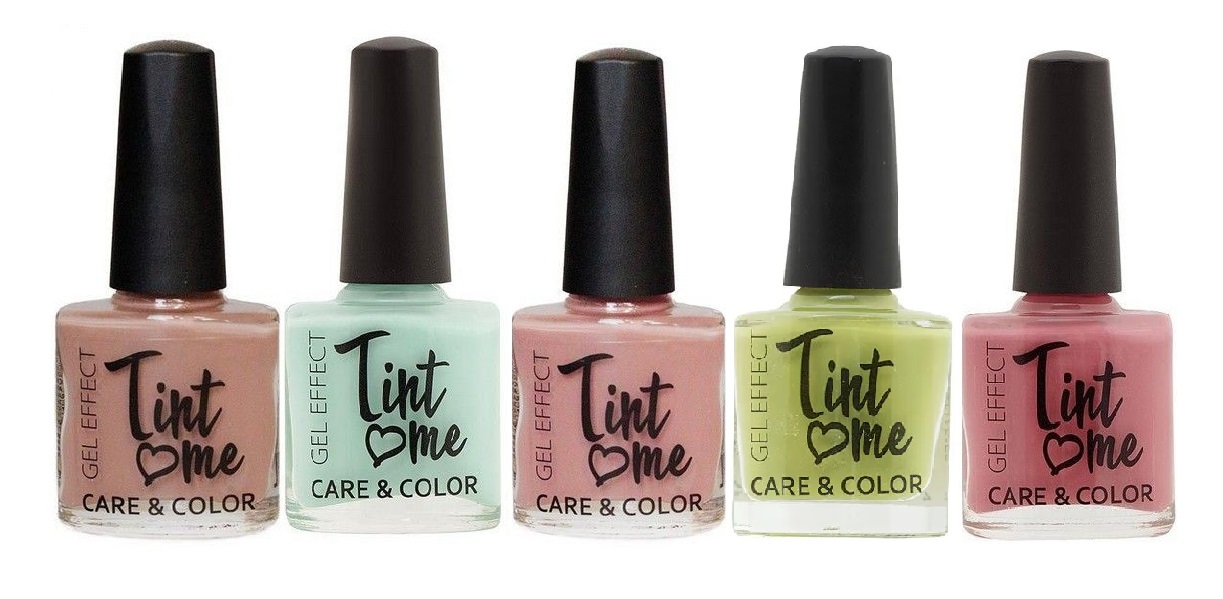 Набор лаков для ногтей Tint Me Care&Color (05, 06, 32, 41, 54), 5 шт.