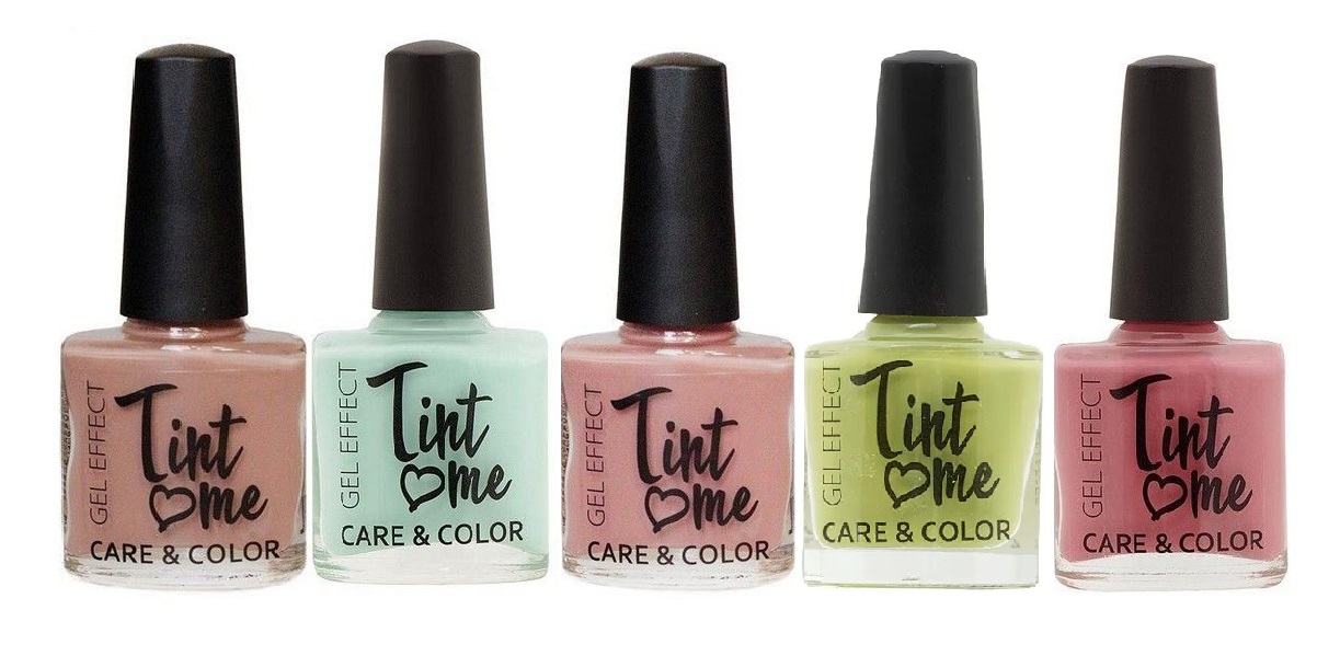 Набор лаков для ногтей Tint Me Care&Color (05, 06, 32, 41, 54), 5 шт. чингисхан батый лучшие исторические романы в одном томе