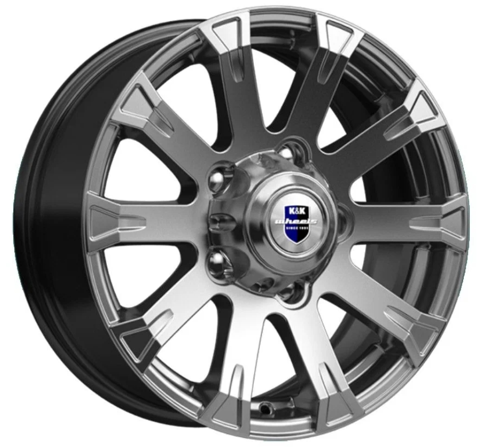 

Колесный диск 7x16/5x139,7 ET35 D98 Байкал (КС601) Дарк платинум, Серый