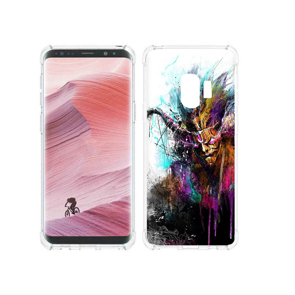 

Чехол MyPads Tocco для Samsung Galaxy S9 яркий дьявол (PT101623.567.709), Прозрачный, Tocco