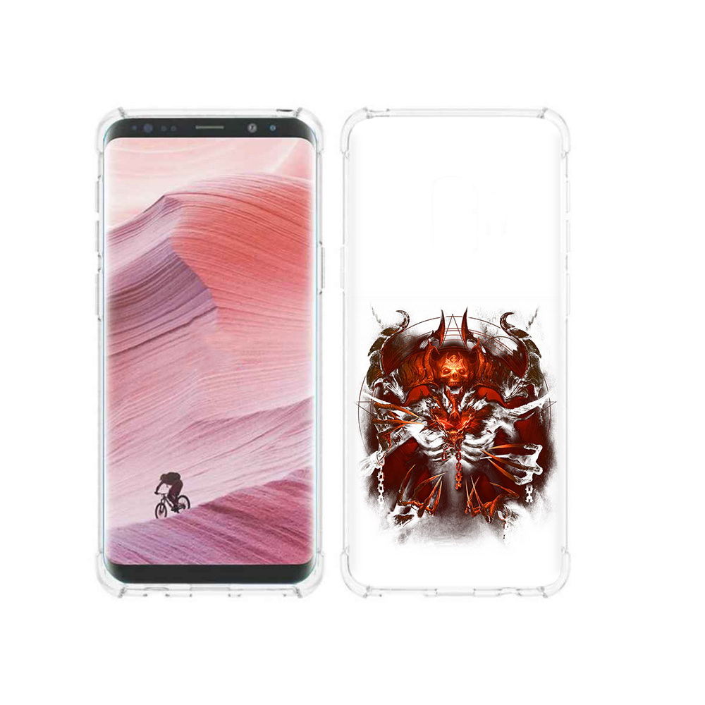 

Чехол MyPads Tocco для Samsung Galaxy S9 яркий демон (PT101623.567.708), Прозрачный, Tocco