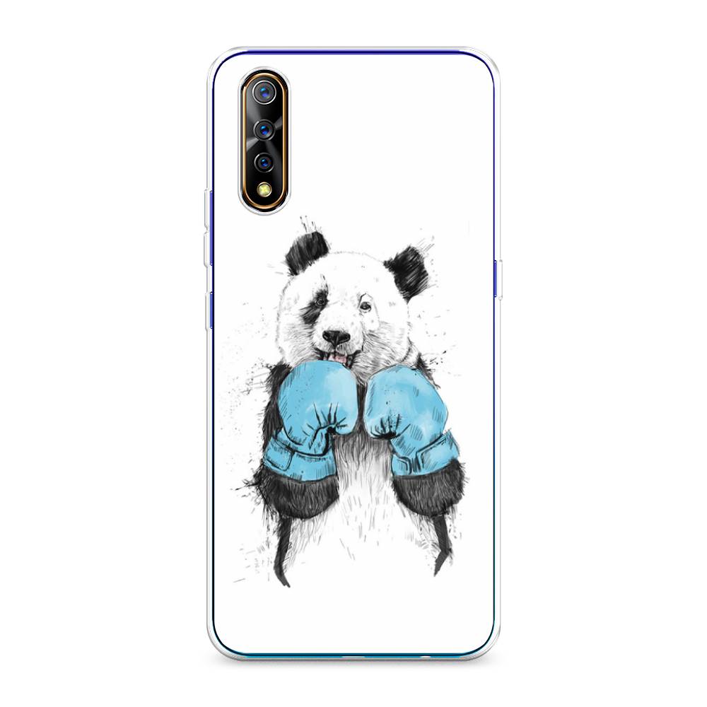 

Чехол на Vivo iQOO Neo "Панда боксер", Голубой;белый;серый, 262050-1