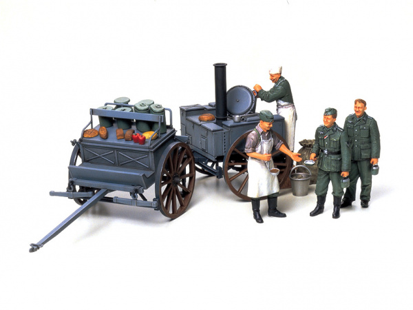 

Модель Tamiya 1/35 German Field Kitchen Немецкая полевая кухня 35247