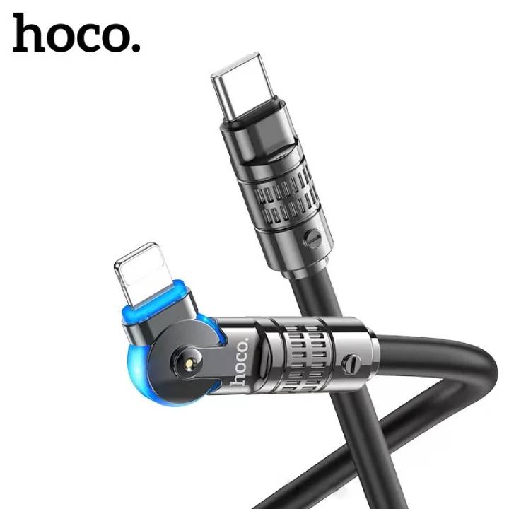 

Кабель Lightning-USB Type-C Hoco U118 1.2 м черный, U118
