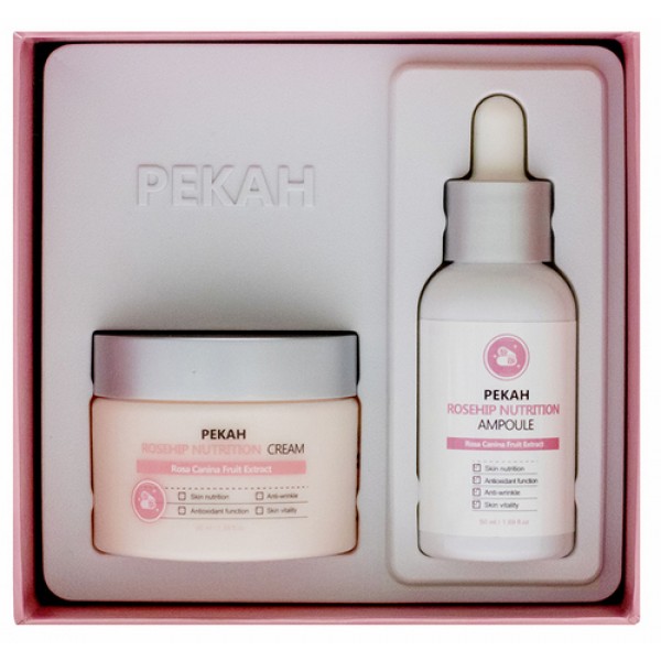 фото Набор для лица pekah ,питательный с экстрактом шиповника, rosehip nutrition skin care set