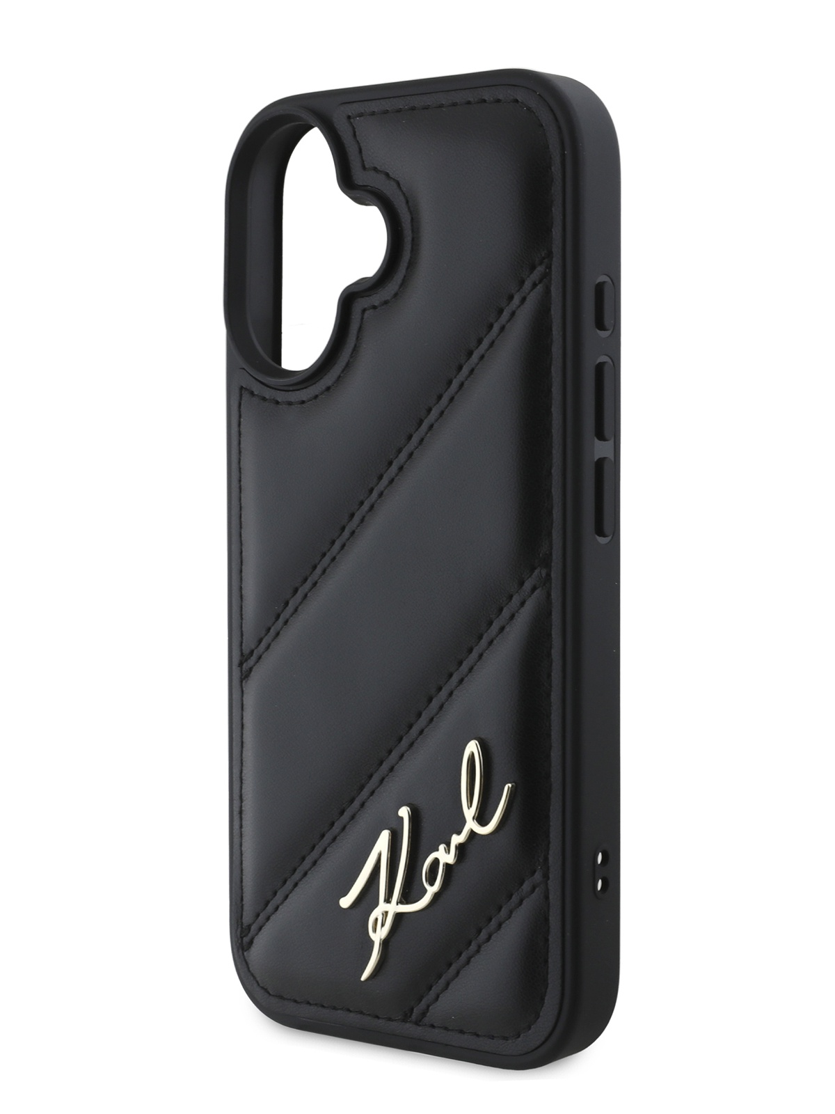 

Чехол Karl Lagerfeld для iPhone 16 Plus из стеганой экокожи PU Leather, черный