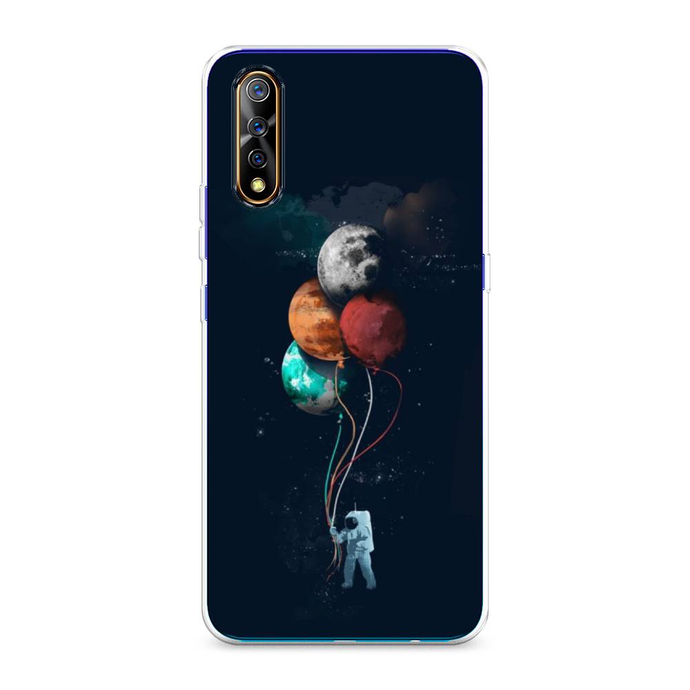 

Чехол на Vivo iQOO Neo "Космонавт с шариками", Разноцветный, 262050-4