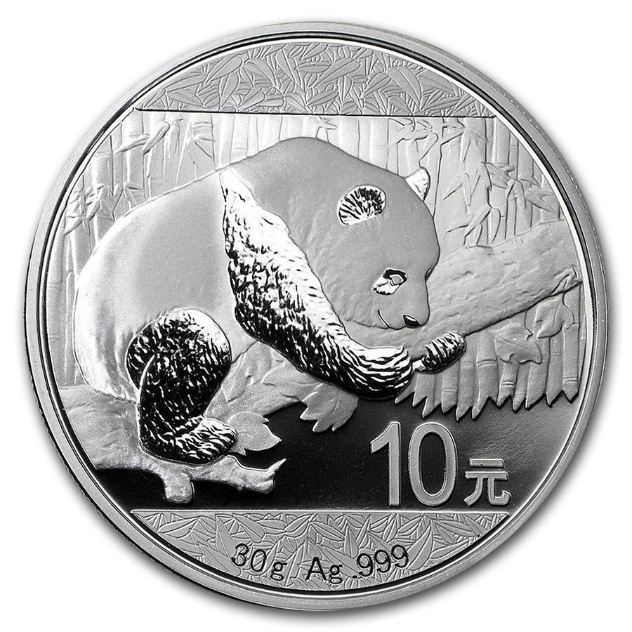 

Инвестиционная серебряная монета 10 юаней Панда, Китай, 2016 PF
