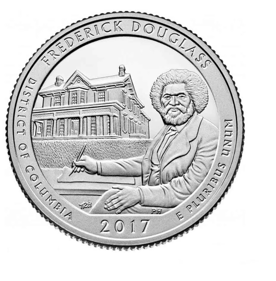 

Монета 25 центов парк Фредерика Дугласа, США, 2017 UNC