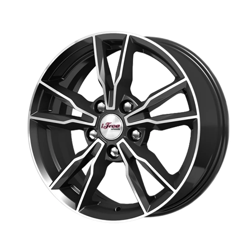 

Колесный диск 6,5x16/5x114,3 ET40 D66,1 Икигай (КС865) Блэк Джек, Черный;серебристый