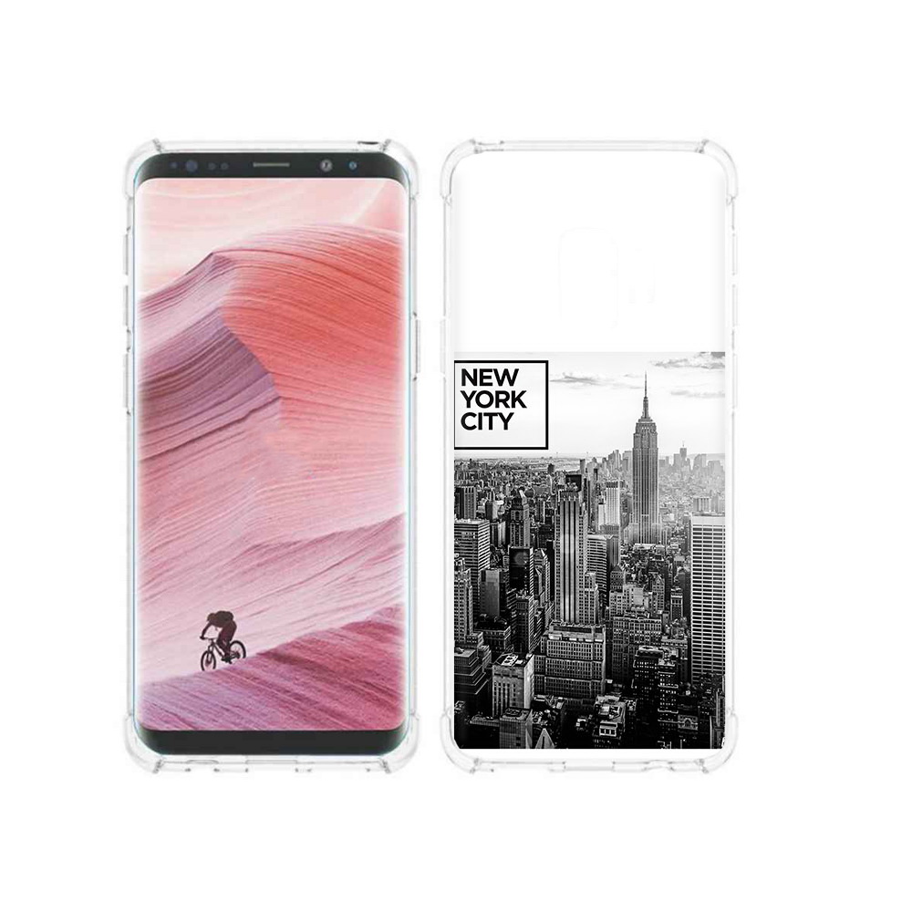 

Чехол MyPads Tocco для Samsung Galaxy S9 черно белый ньюерк (PT101623.567.686), Прозрачный, Tocco