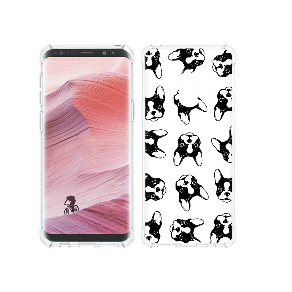 Чехол MyPads Tocco для Samsung Galaxy S9 черно белые собачки (PT101623.567.683)