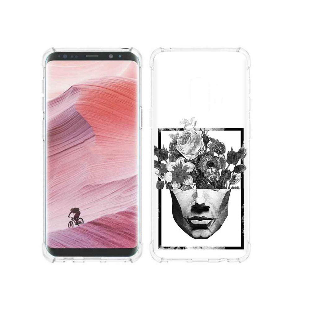 

Чехол MyPads Tocco для Samsung Galaxy S9 черно белая ваза в абстракции (PT101623.567.678), Прозрачный, Tocco