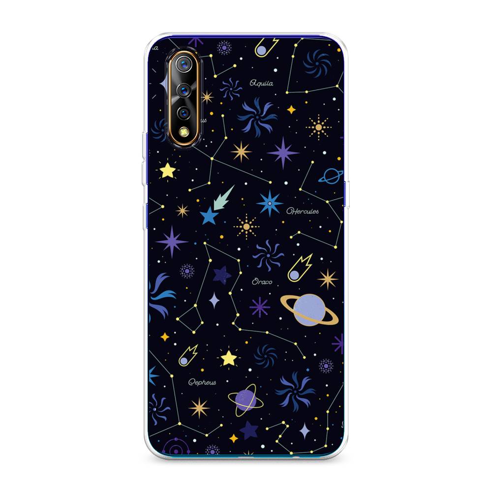 

Чехол на Vivo iQOO Neo "Цветной космос", Желтый, 262050-2