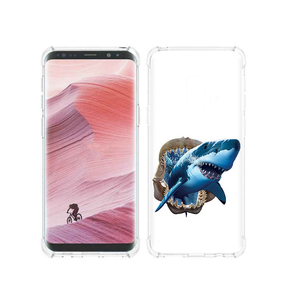 

Чехол MyPads Tocco для Samsung Galaxy S9 челюсти (PT101623.567.675), Прозрачный, Tocco