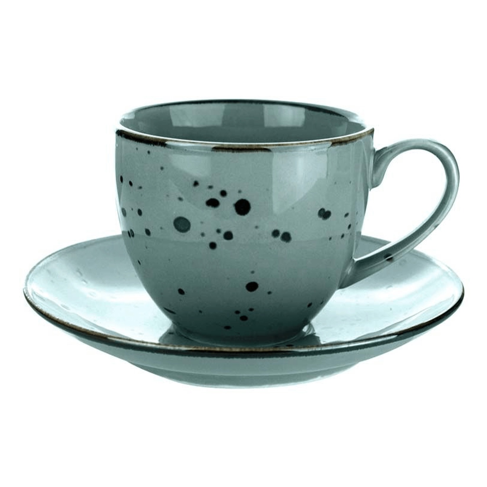 Чайная пара Porcelana Bogucice Alumina Tiffany 300 мл бирюзовая