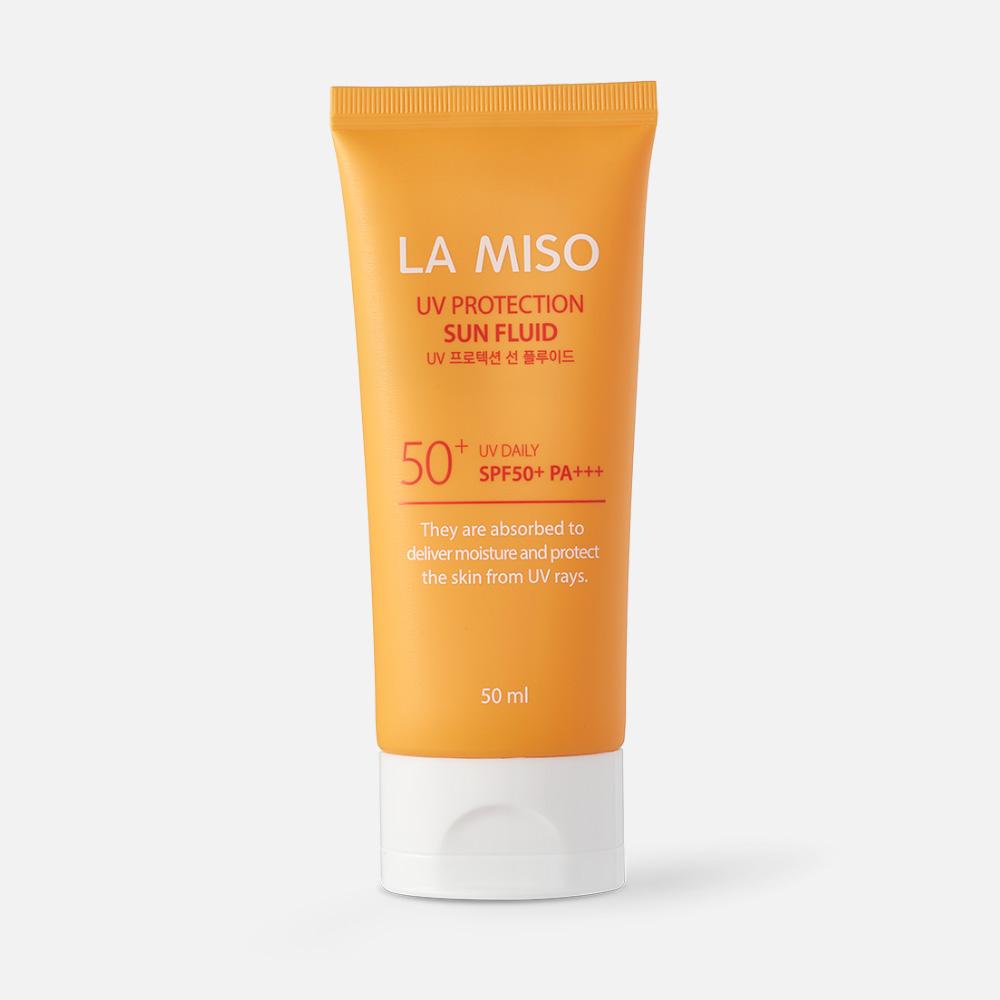 Флюид солнцезащитный La Miso uv protection sun fluid spf50+pa+++ 50 мл солнцезащитный крем для лица с тонирующим эффектом tinted moisture protection spf 50