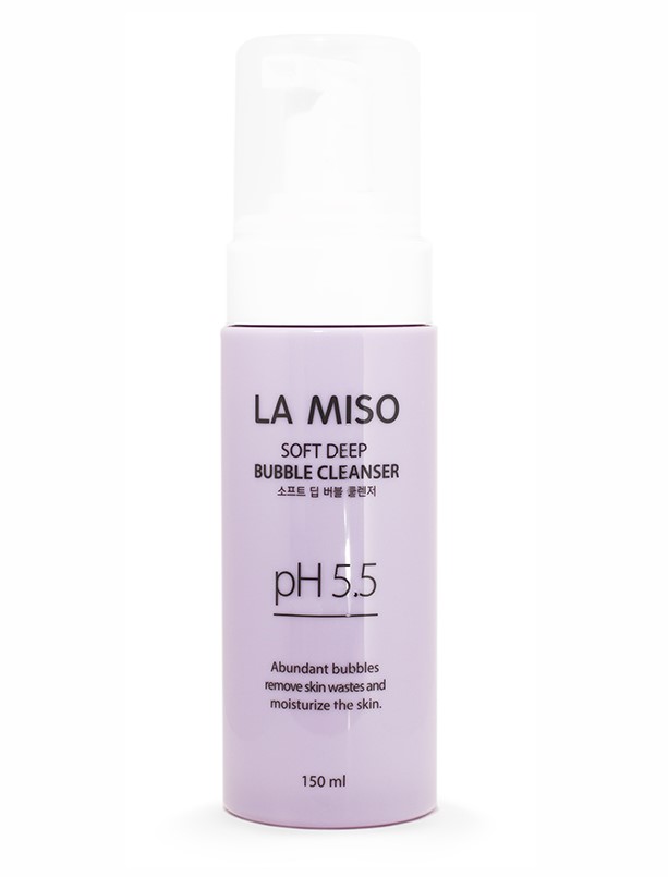 фото Мягкая кислородная пенка для глубокого очищения la miso soft deep bubble cleanser, 150 мл