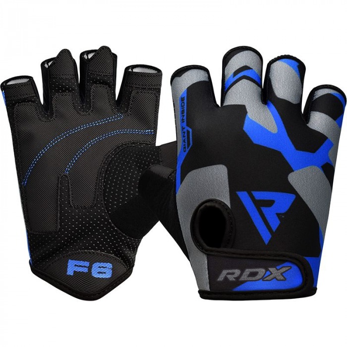 Перчатки для фитнеса RDX F6 BLUE L