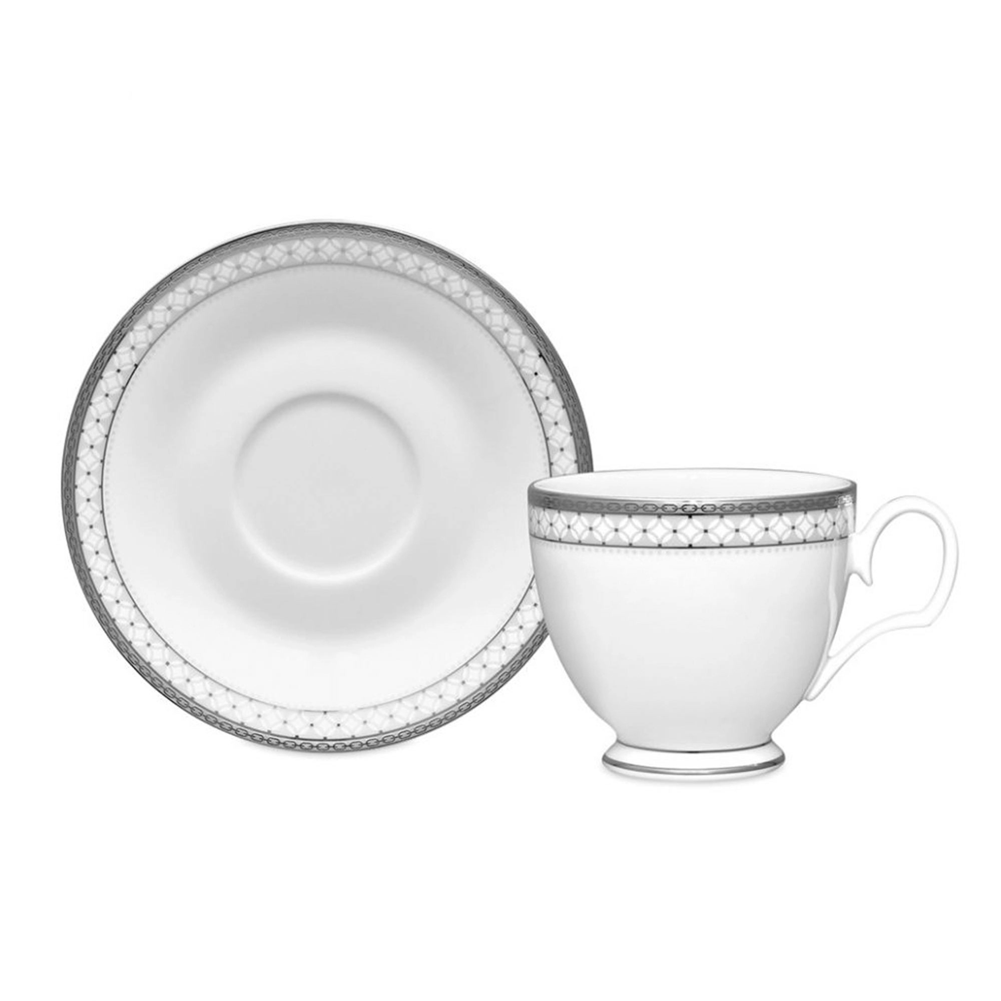 Чайная пара Noritake Rochester Platinum 240 мл