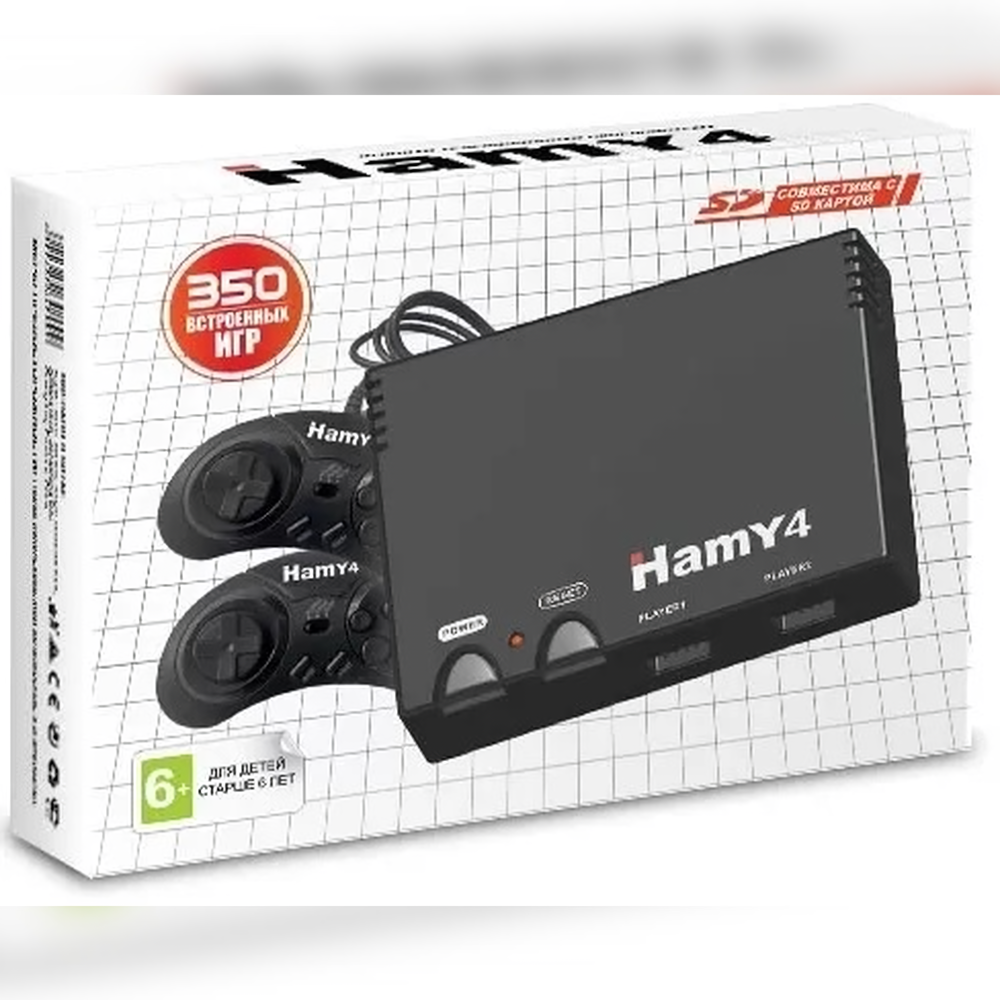 

Приставка 8/16bit HAMY Hamy 4 для мультиплатформа, 350 игр, Черный, Hamy 4