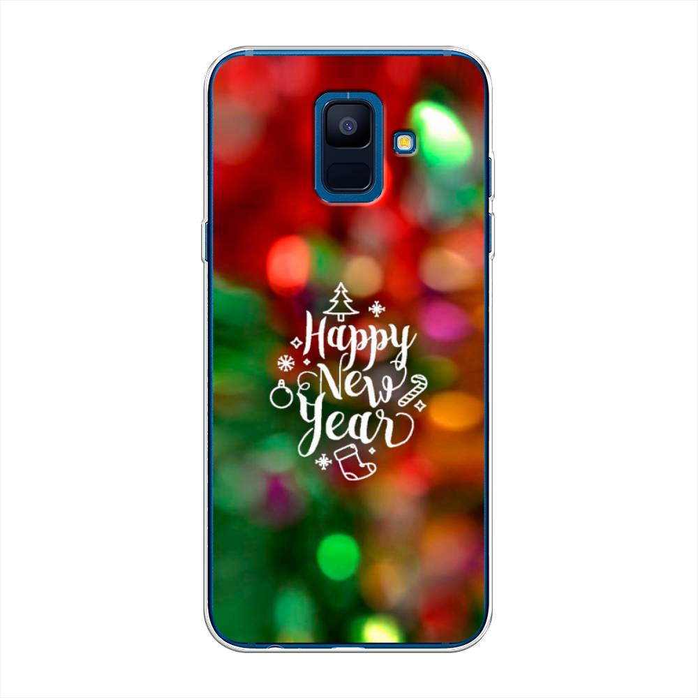 

Чехол на Samsung Galaxy A6 "Новый Год на елке", Зеленый;красный;желтый, 25950-5