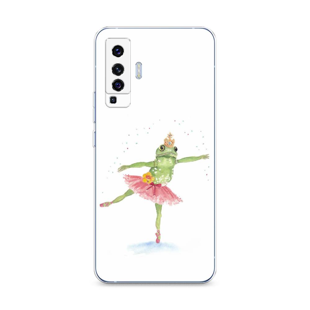 

Чехол на Vivo X50 "Лягушка-балерина", Зеленый, 262250-4