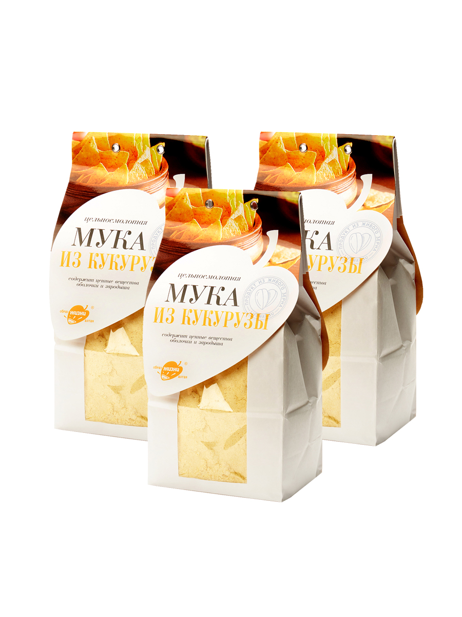 

Мука Образ жизни Алтая кукурузная цельнозерновая, 3 шт х 500 г