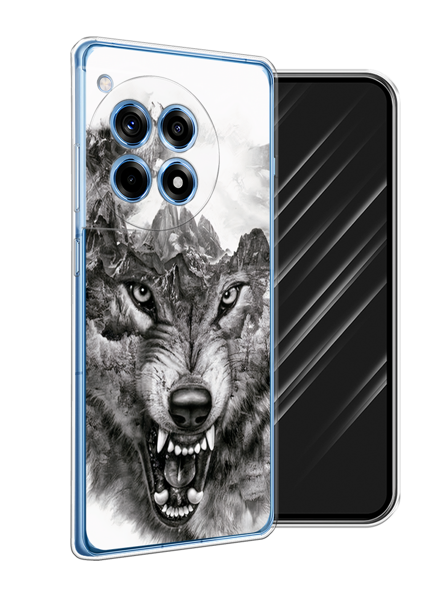 

Чехол Awog на OnePlus 12R "Волк в горах", Серый;белый;бежевый, 154650-1