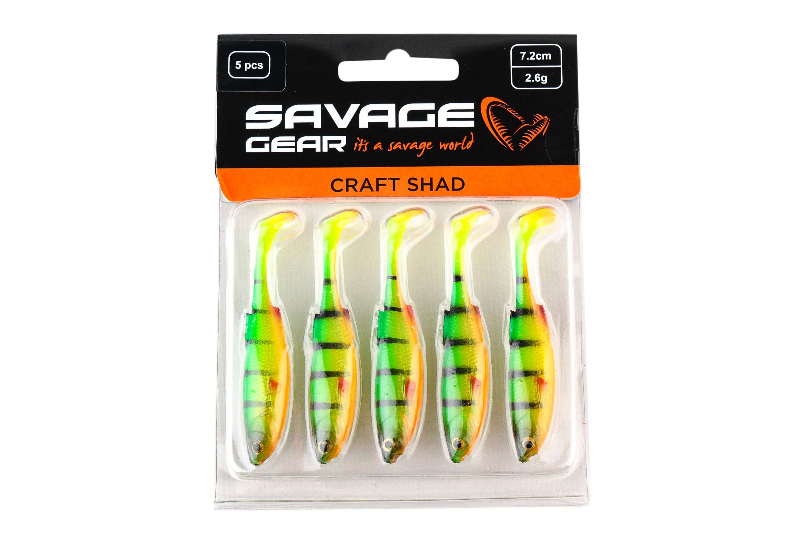 

Приманка Savage Gear Craft shad 7,2см 2,6гр firetiger уп.5шт, Craft shad