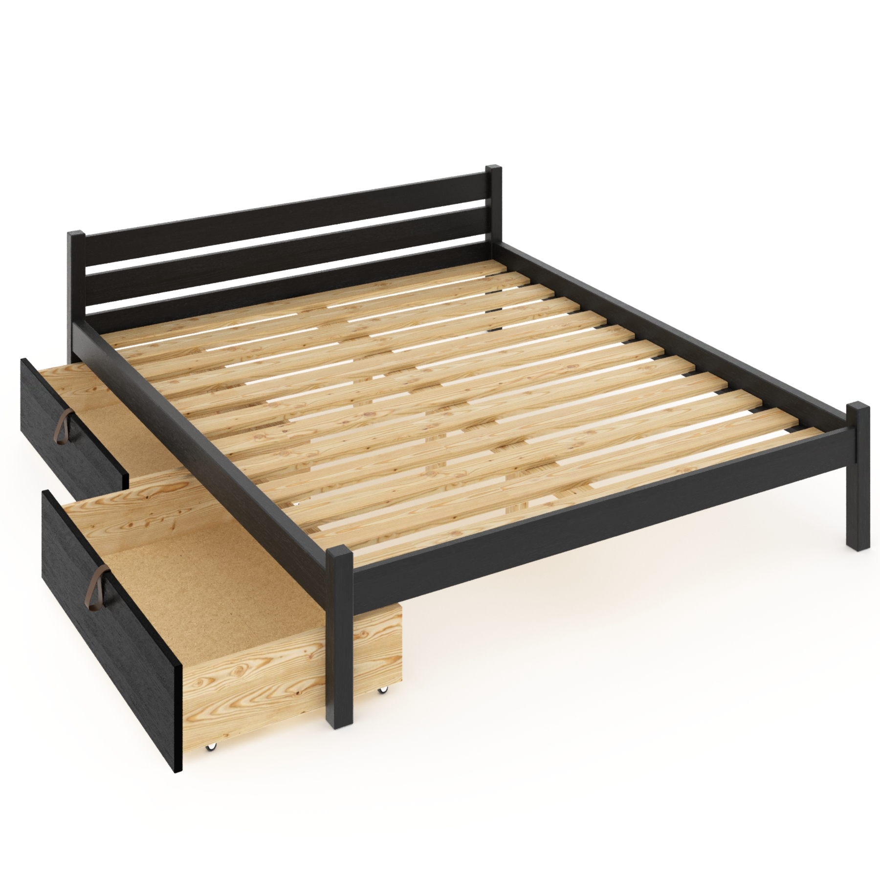 

Кровать двуспальная Solarius Классика 140klonix-190-2yash черный 190х140 см, Solarius 140klonix-190-2yash