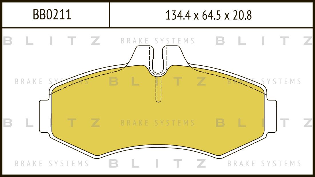 

Тормозные колодки BLITZ передние BB0211